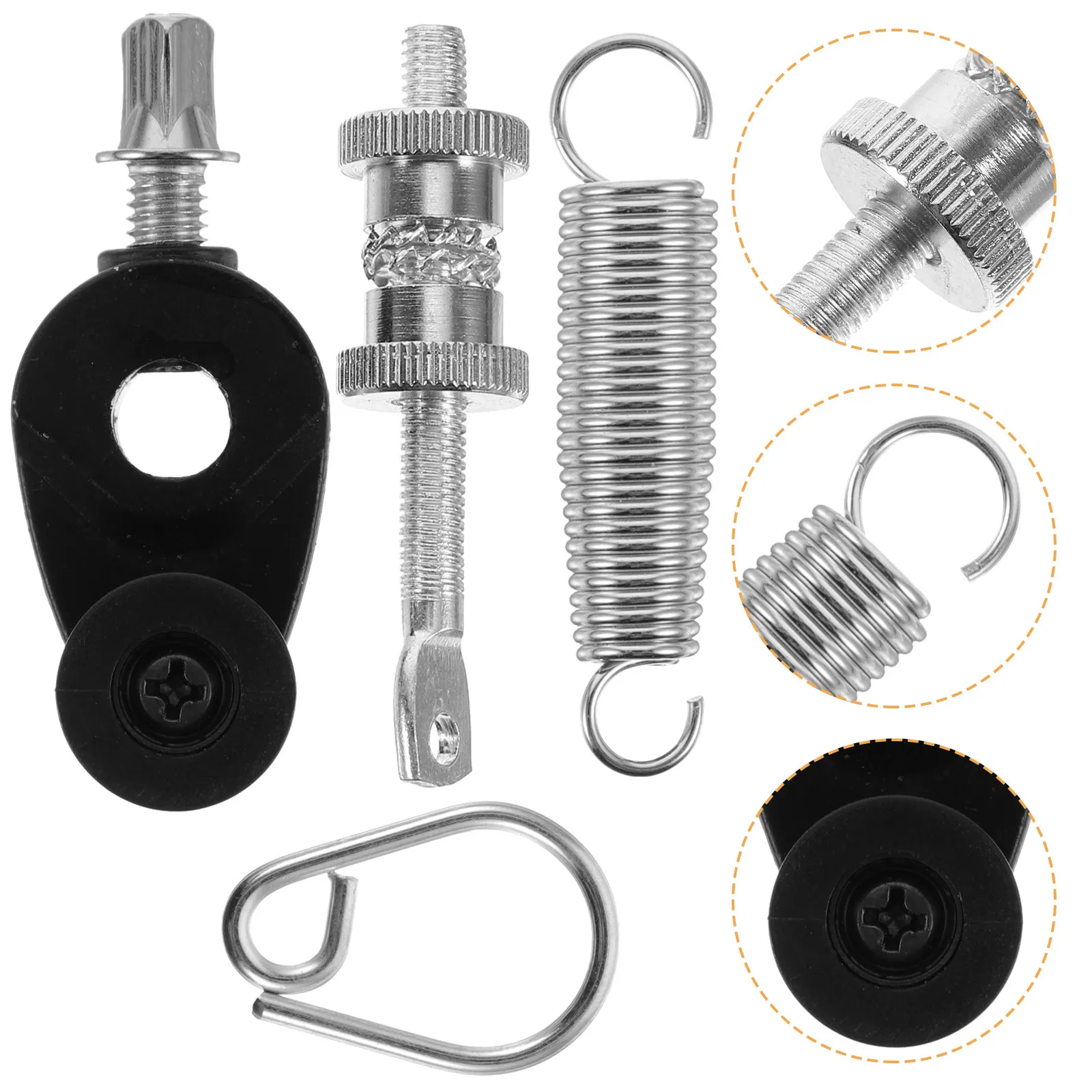 

2 шт. пружины для педали барабана, высокопрочные металлические запасные части для джазовых барабанов, аксессуары для перкуссии