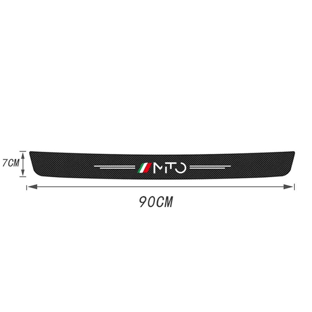1Pc Car Rear Door Sill Trunk Bumper Protector Film Sticker for Alfa Romeo Sportiva Giulia Giulietta 159 156 MITO Stelvio 147 166