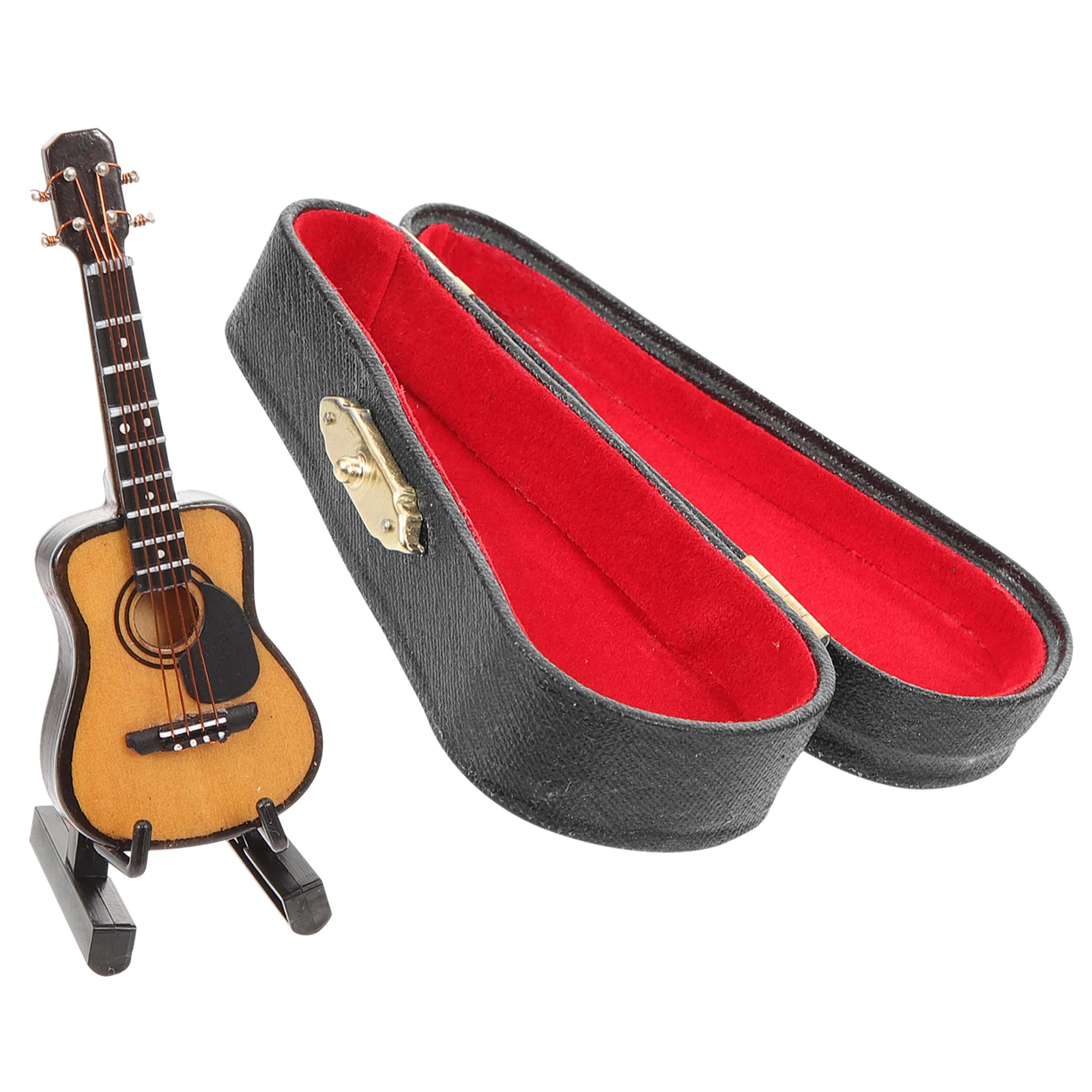 Guitar Model Electric Dollhouse Mini Toys Kid Plaything Children Kids Musical Learning Classical