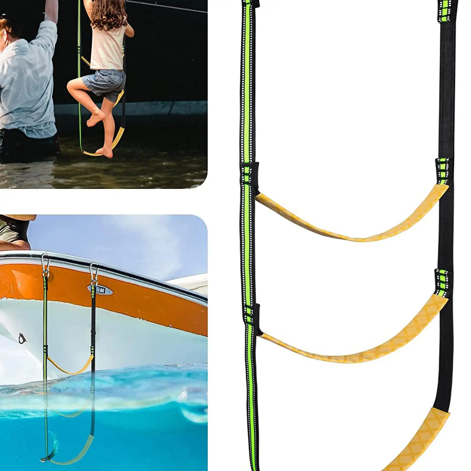 Nylon Rope Ladder Extension Inflatable Boat Rib Boarding Ladder for Sailboat