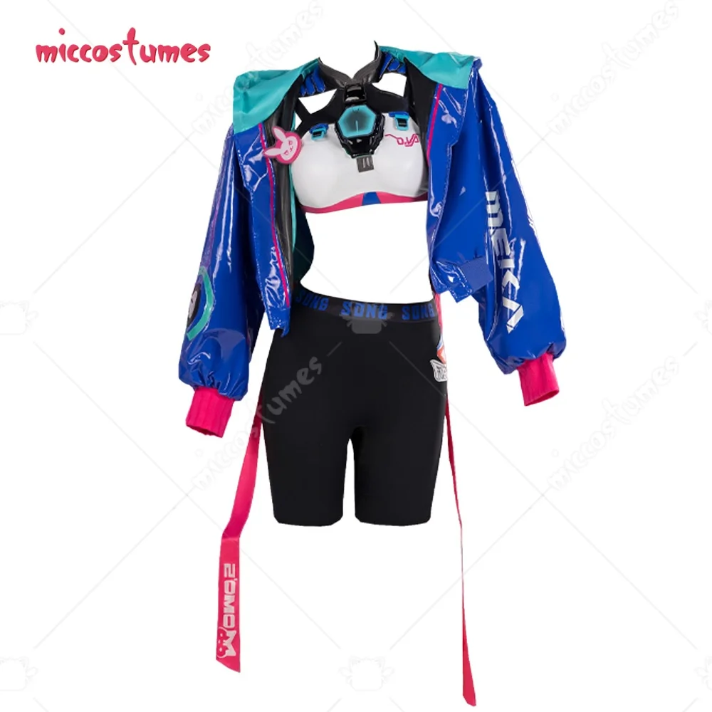 Miccostumes Women's Hana Song Cosplay Costume Top with Jacket and Yoga Pants Halloween Cosplay Costume