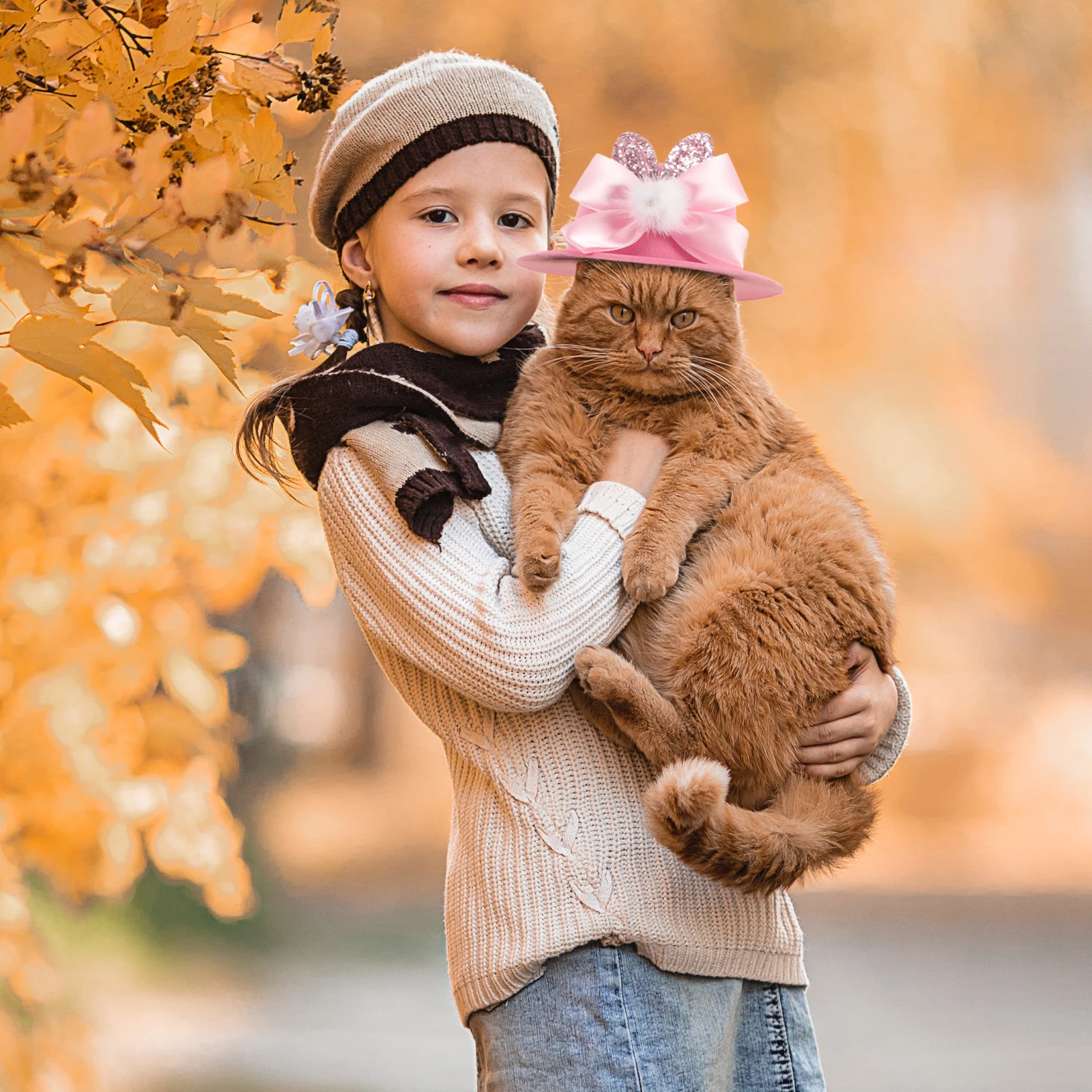 

Pet Easter Festival Cat Hat Hat For Dogs Bunny Ear Costume Dog Fabric Hats for Small Dogs Tiny Adjustable Pet Supplies