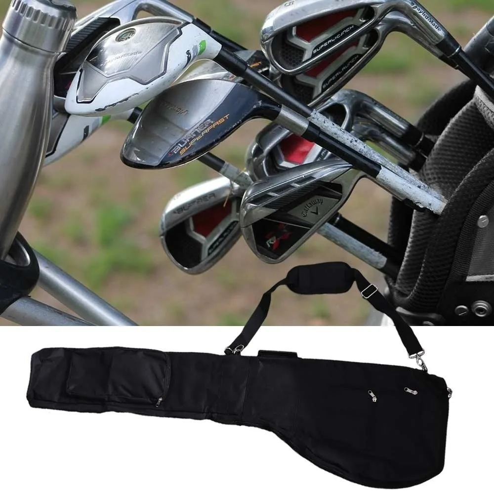 Storage Waterproof Golf Club Bag Foldable Soft Golf Training Case Portable Professional Foldable Golf Sunday Bag Golfers