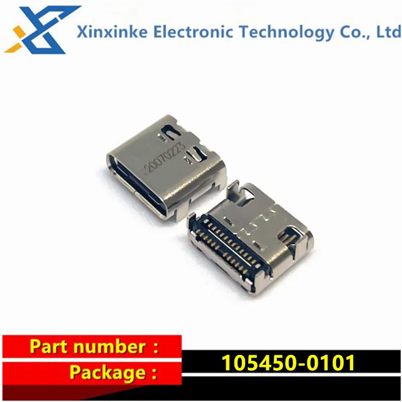 10PCS 105450-0101 SMD 1054500101 USB Connector Type-C USB3.1 24P Female Seat Brand New Original