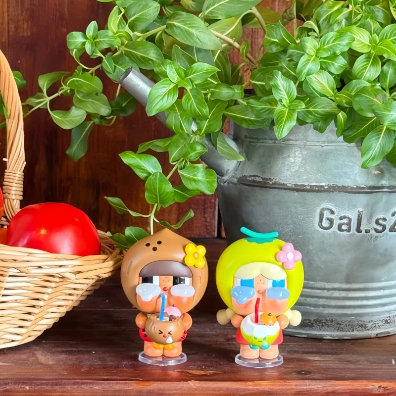 Hot Selling Genuine Stock Popmart Crybaby Coconut King Coconut Green Series Handmade Hanging Card Blind Box Trendy Pendant Gifts view 3