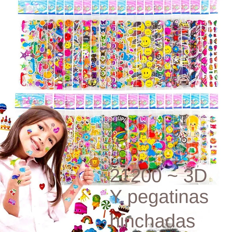 Pegatinas de 40 paquetes mixtos para niños, pegatinas a granel para niñas y niños, regalo de cumpleaños, álbum de recortes, dibujos animados de animales