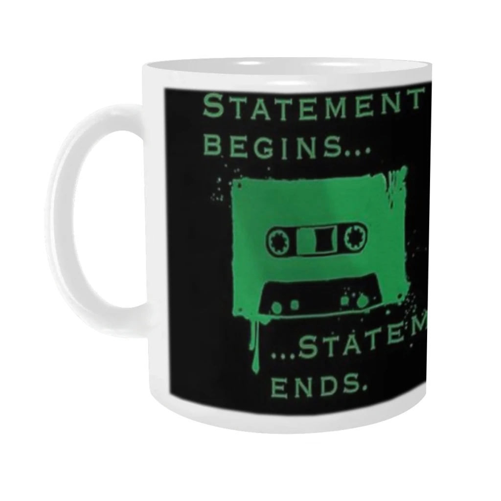 Statement Begins... Statement Ends... Ceramics Coffee Mug Cute Gamer Birthday Gift Back To School Mug