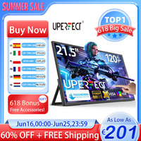 UPERFECT 21.5” 120HZ Touchscreen Portable Monitor Large Gaming Display With HDMI Type C External Screen For Laptops Phones PC