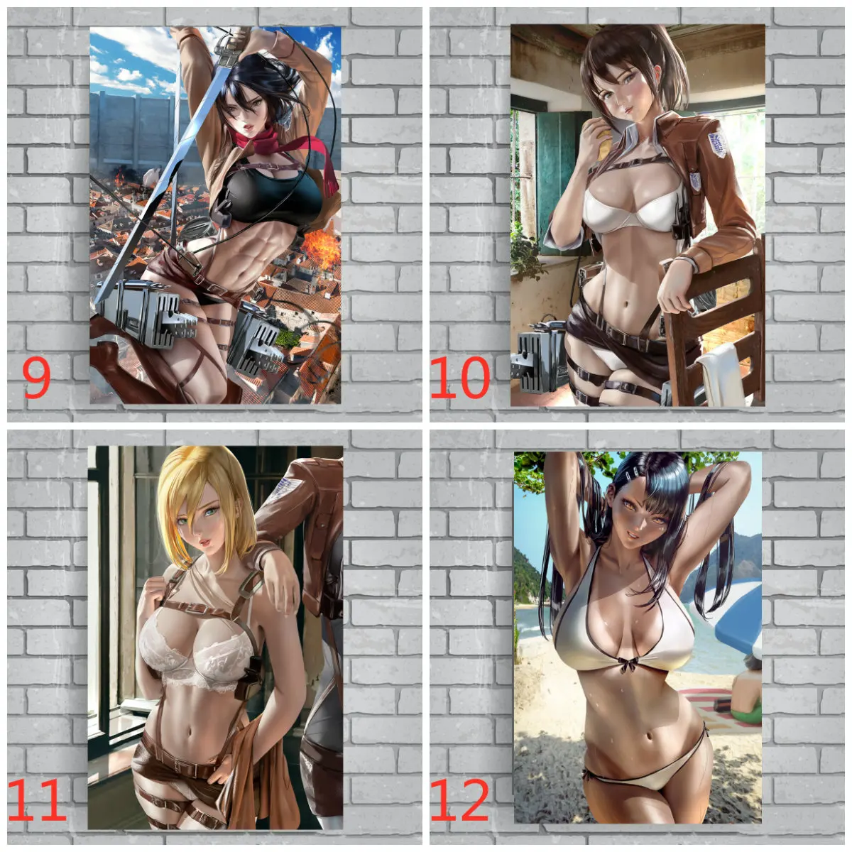 Attack on Titan Anime Poster Shingeki No Kyojin Canvas Paintings Wall Painting Live Room Wall Art Decor Home Decoration Painting