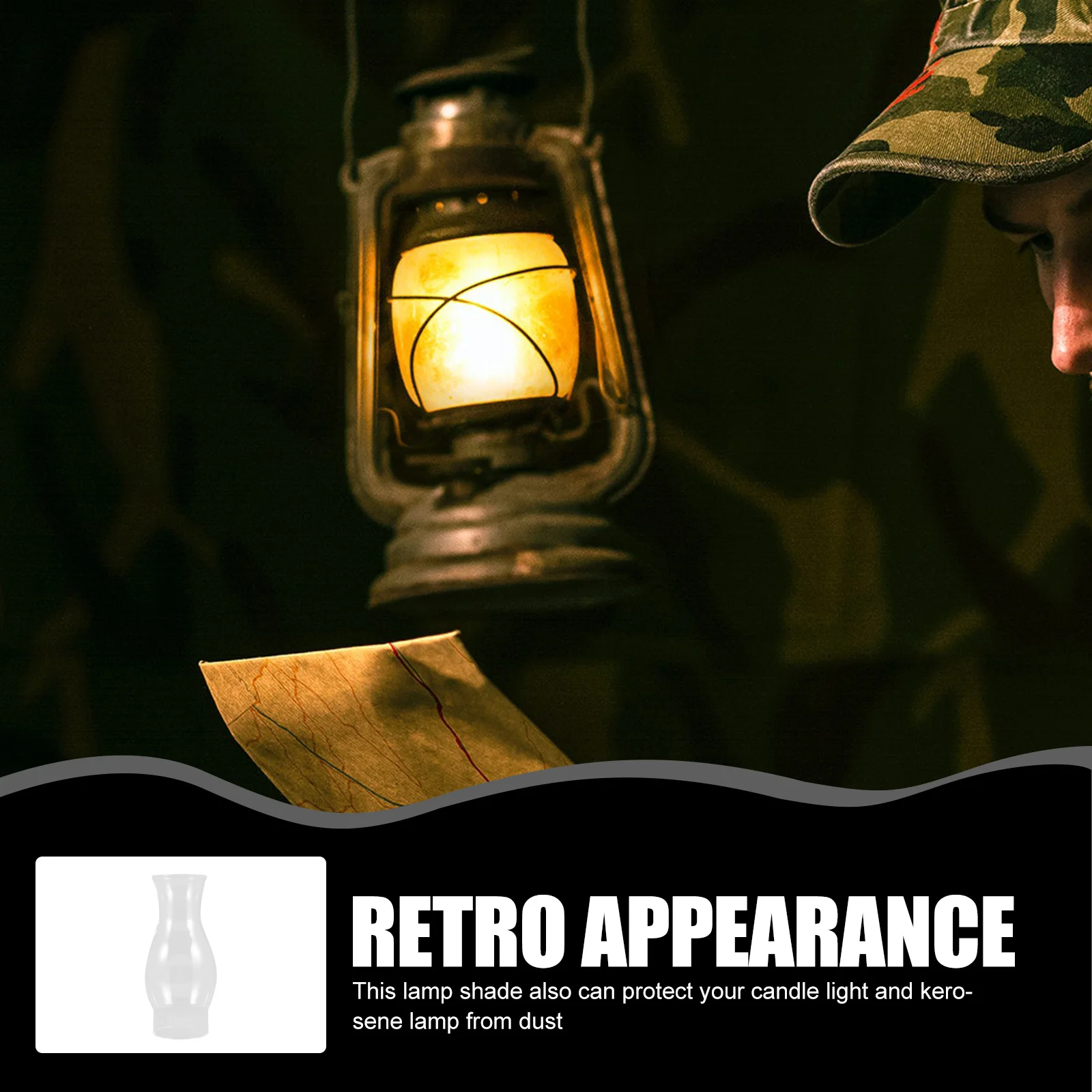 

Glass Oil Lamp Shade Clear Lamp Chimney Stable Characteristics High Performance Practical Accessory Light Shade