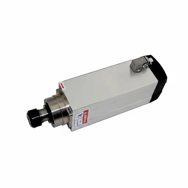 7.5kw 18000rpm square High Speed air Cooled CNC Router Spindle Motor for Engraving Cutting Acrylic Plywood MDF Woodworking