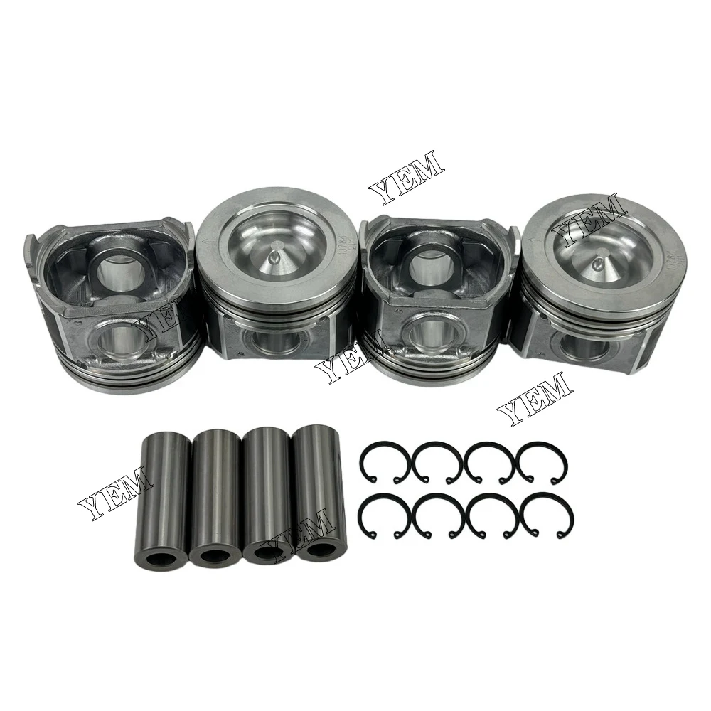 4PCS Piston Kit 1J784-2111 For Kubota V3307 Engine Parts