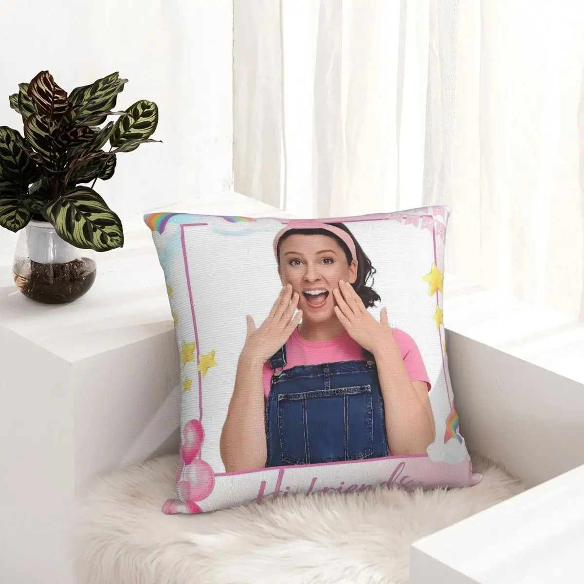 ملكة جمال راشيل الكرتون التلفزيون وسادة غطاء غطاء الوسادة لينة كيس وسادة مخصص الرجعية العصرية سادات لحفل زفاف ديكور المنزل