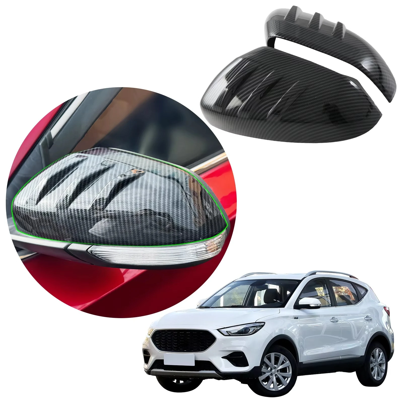 Auto ABS Car Exterior Decorate Door Side Rear View Mirror Protector Cover Frame Accessories Body Kit for MG ZS 2022