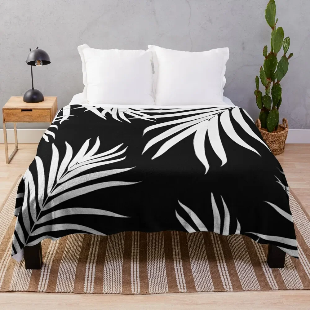 Palm Leaves Pattern Summer Vibes #4 #tropical #decor #art Throw Blanket christmas decoration wednesday Blankets