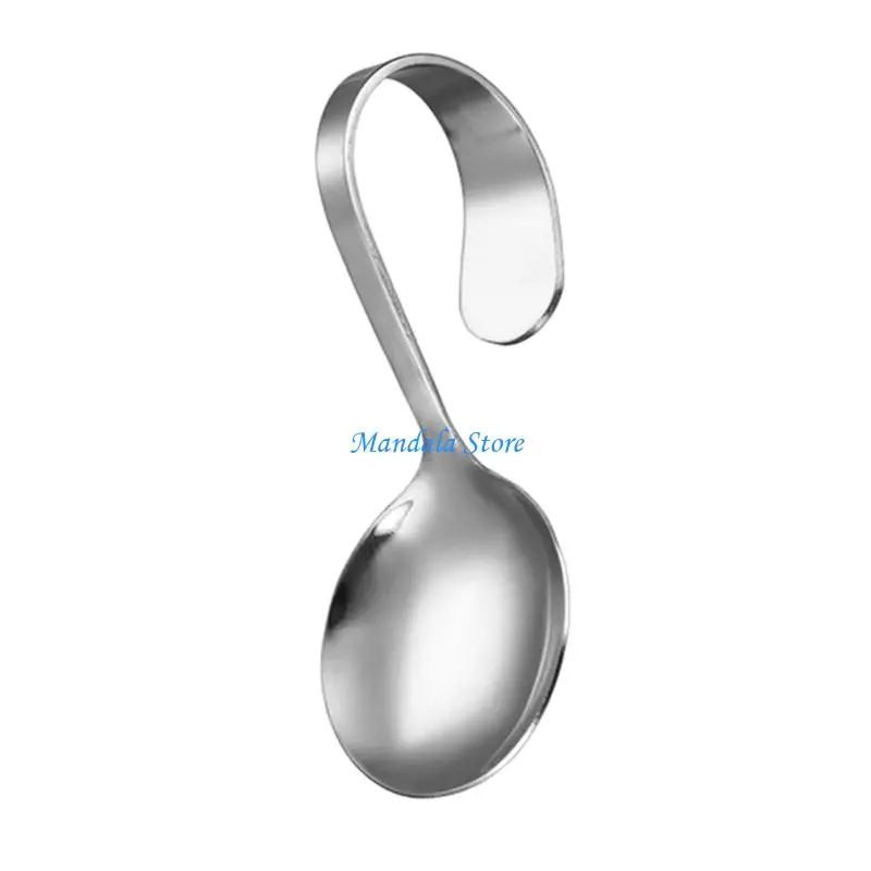 U2JC Creative Metal Spoon With Unique Design For Kitchen Dining 13x4.4cm