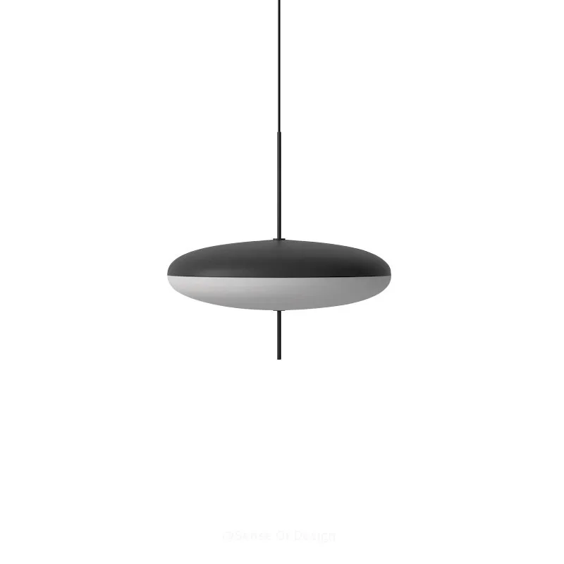 

Danish restaurant simple high-end chandelier flying saucer light Nordic living room bedroom study medieval round table light