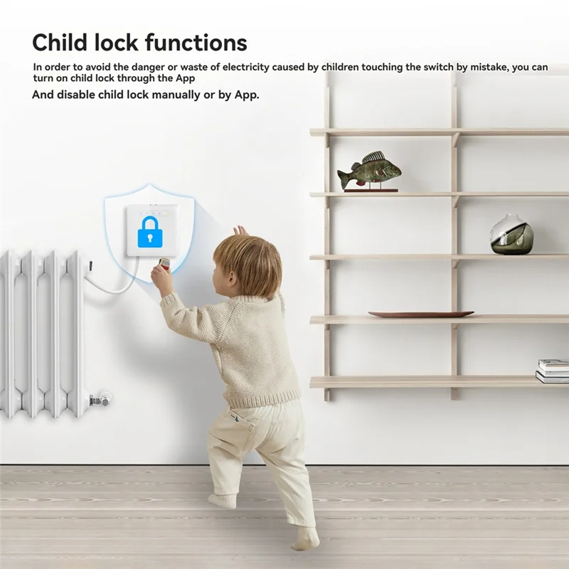 

APPLIA-Smart Thermostat ZIGBEE Supports Ecowatt, Remote Control Via App Compatible With Alexa & Google Home