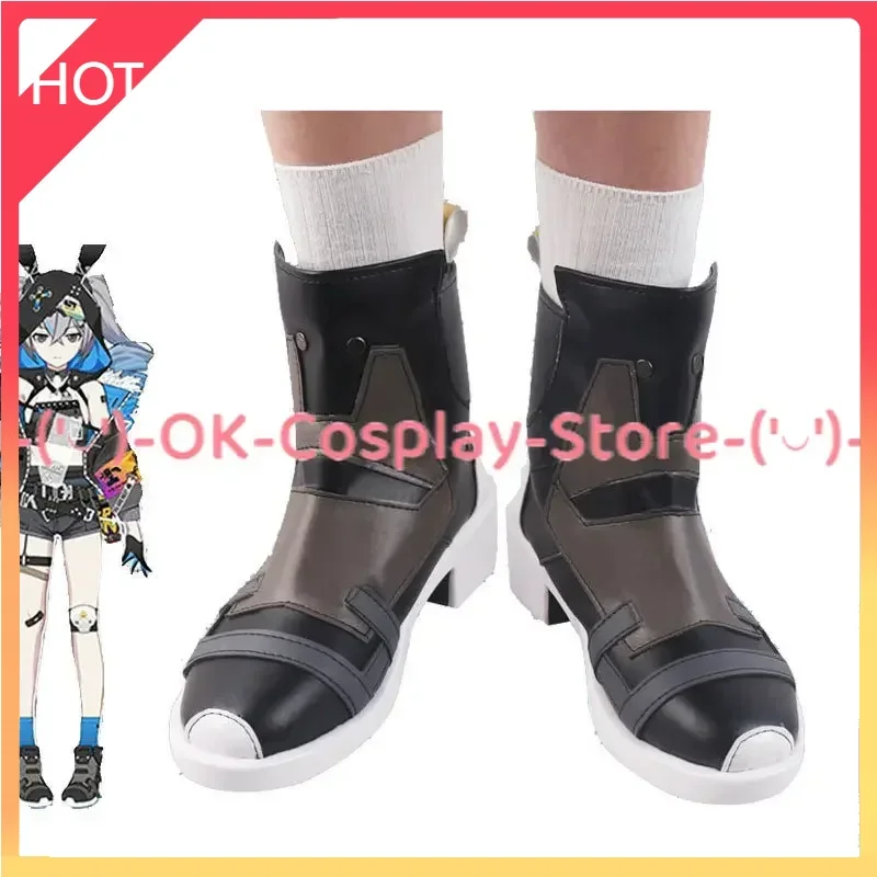 

Game Honkai Impact 3 Bronie Cosplay Shoes Halloween Carnival Boots Cosplay Prop PU Leather Shoes Custom Made