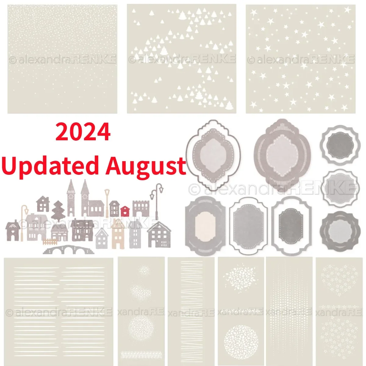 

Decorative Houses Stars Pattern Metal Cutting Dies Stencils For DIY Card Scrapbook Paper Album Craft Supplies Decoration