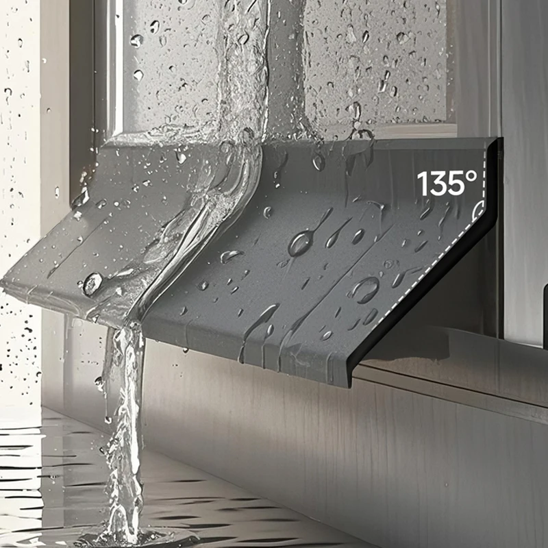 1m Window Sealing Strip,Sliding Window Weatherproof Barrier for Rain Wind Insulation,Balcony Door Flash Board Waterblocking Seal
