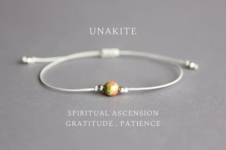 Faceted Unakite Fertility Gifts Gemstone Bracelet for Women