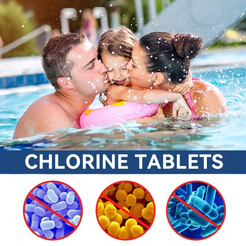 New Swimming Pool Cleaning Effervescent Tablets Dispenser Crystal Clear Disinfect Water Quality Doser Foaming Clarifier Tools