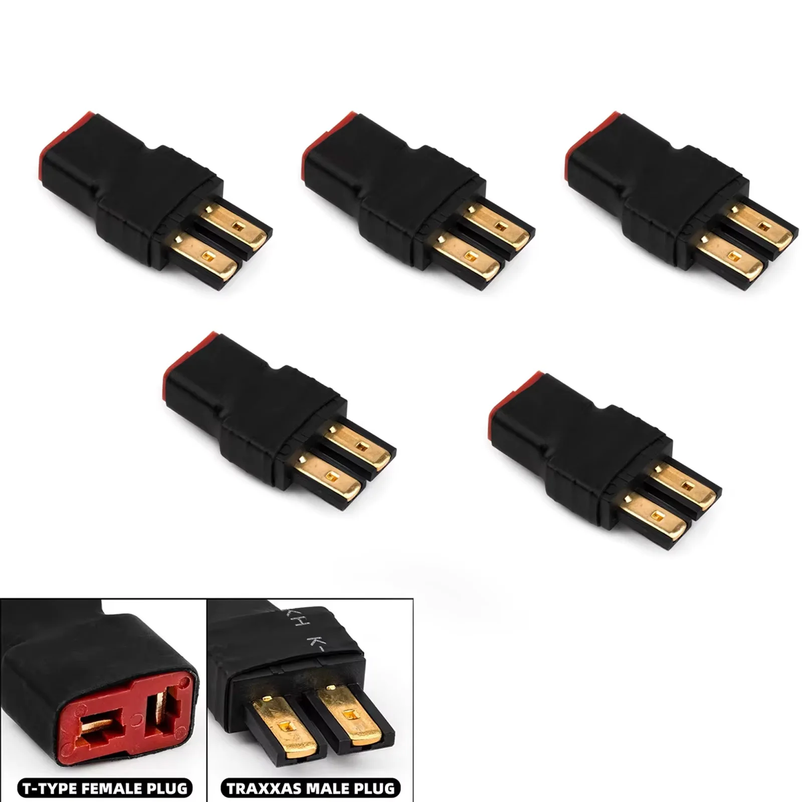 RC XT60 ذكر/أنثى إلى T ذكر/أنثى و T-التوصيل ذكر/أنثى إلى XT60 ذكر/موصل سالب تحويل محول لبطارية RC #3