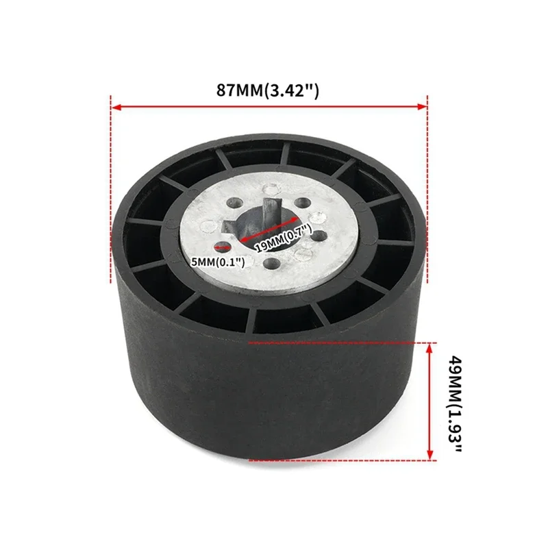 Yacht Steering Wheel Base Aluminum Steering Wheel Adapter 19Mm Boat Conversion Kit Steering Wheel Adapter