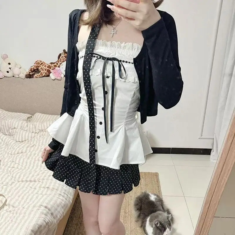 Women Japanese Kawaii Graphic Print Short Sleeve T Shirt Y2k Slim Fit Crew Neck Tee Summer Daily Cute Casual Subculture Tops