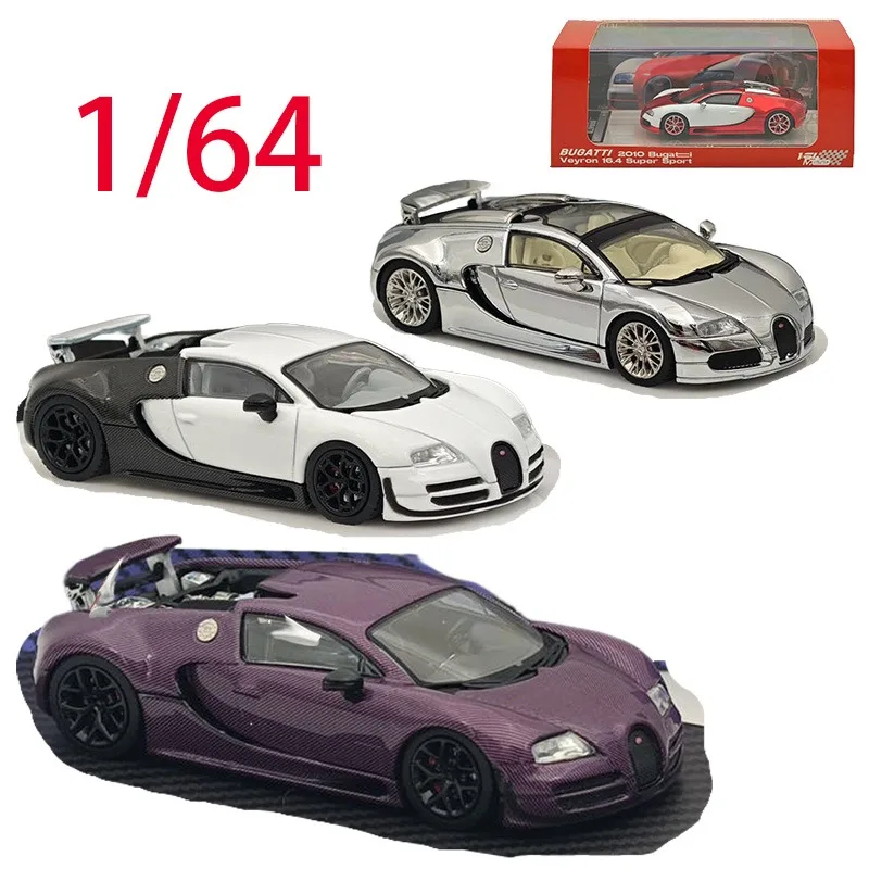 

Mortal Diecast 1/64 Scale Bugatti Alloy Car Model Bugatti Veyron Play Vehicles Toys for Boys Original Box Collection