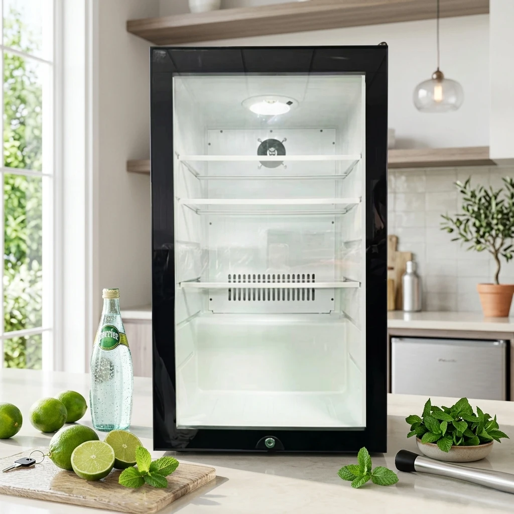 Factory Wholesale 95L Compact Mini Fridge Manual Defrost Small Refrigerator Stable Compressor Cooling Household Mini Bar Fridge