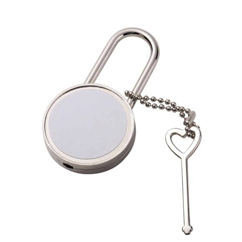 

Heart Shaped Thermal Transfer Lock Square Shaped Round Shaped Love Lock Mini Size with Key Heart Shaped Lock Wishing Lock