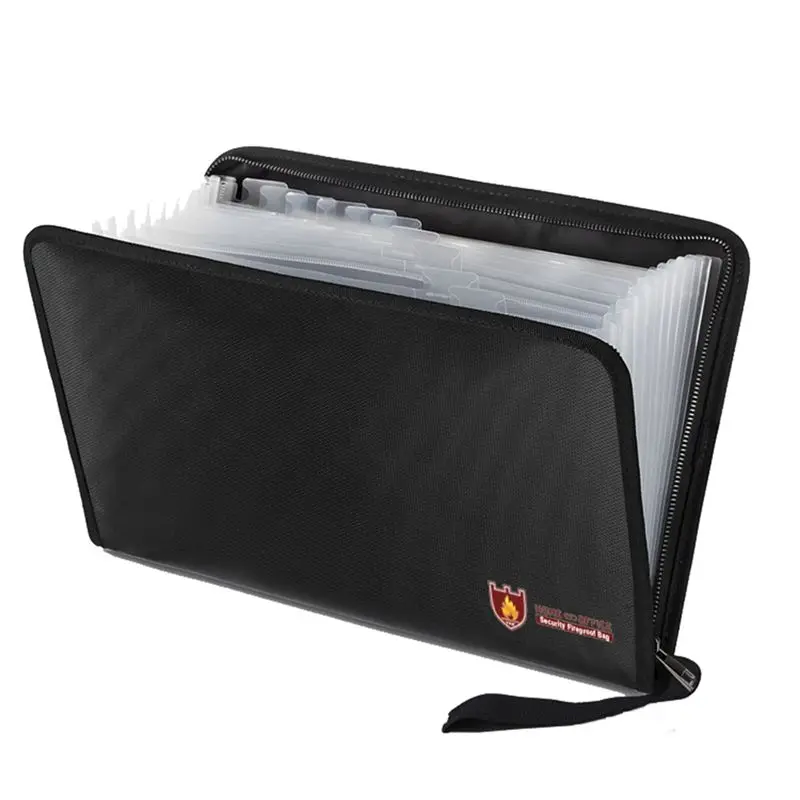 Fits for Fireproof Expanding File Folder, Fireproof File Folder Important Document Organizer Holder with Labels,(12 Pockets)