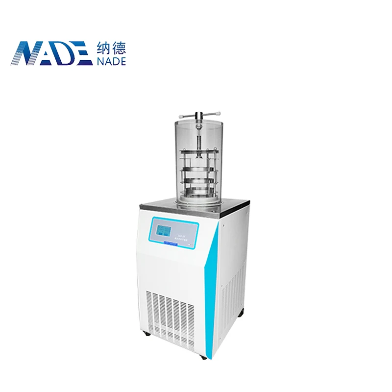 NADE LGJ-12B Desktop Laboratory Pre-freezing Function Top-press  Dryer Vacuum Pump Lyophilizer