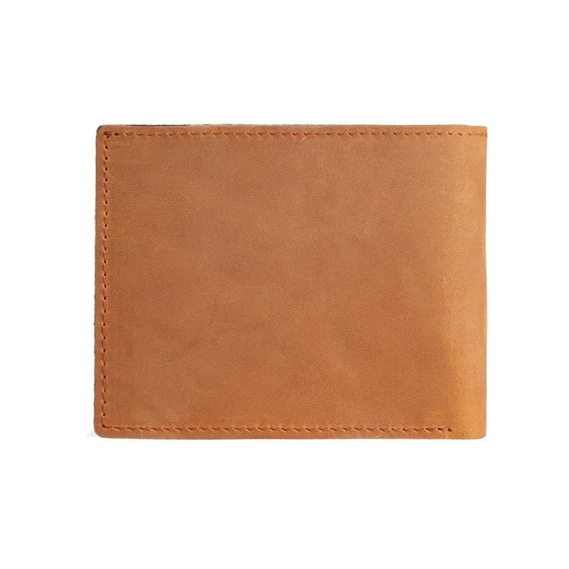 Portefeuille Crazy Horse pour hommes, porte-monnaie en cuir véritable, pochette de grande capacité, fente multi-cartes, portefeuilles courts rétro décontractés