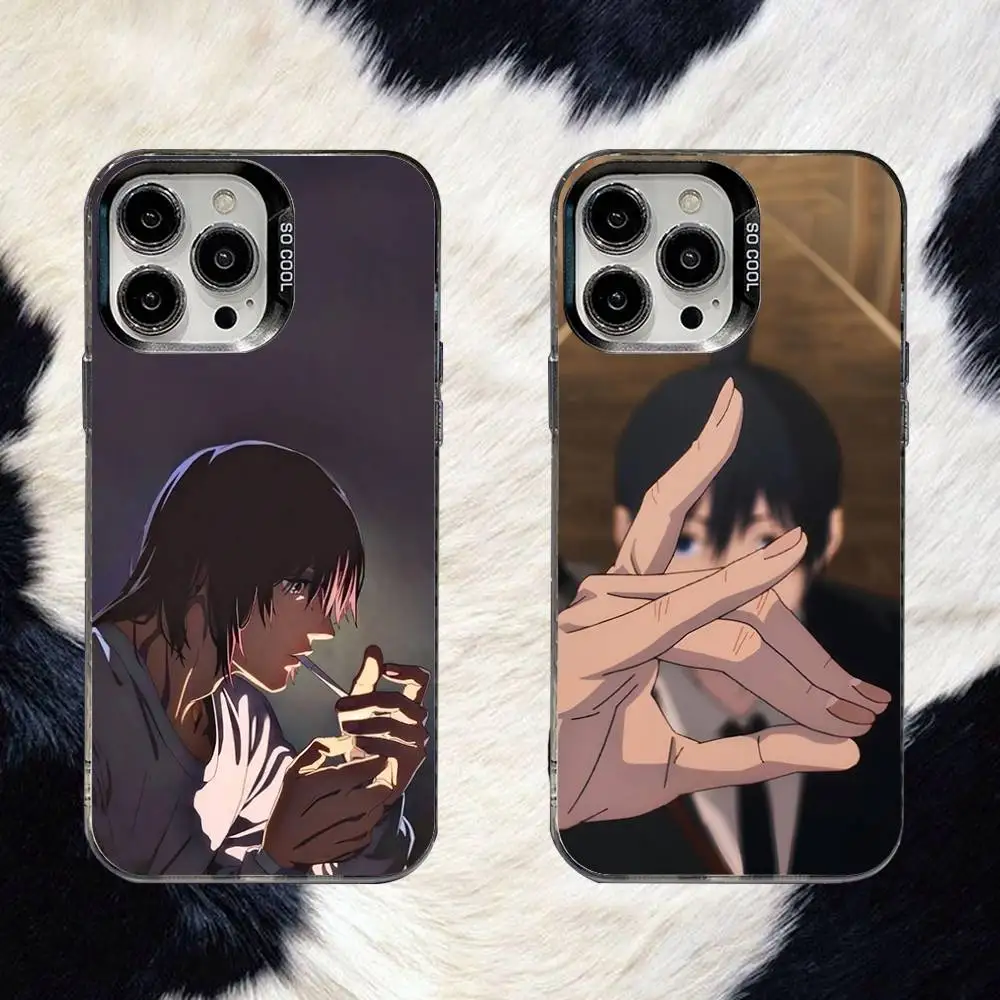 

Chainsaw Man Aki Hayakawa Phone Case For iPhone 16,15,14,13,12,11,8,7,Pro,Max,Plus,Mini,XS,SE Anti Fall Black Matte Hard