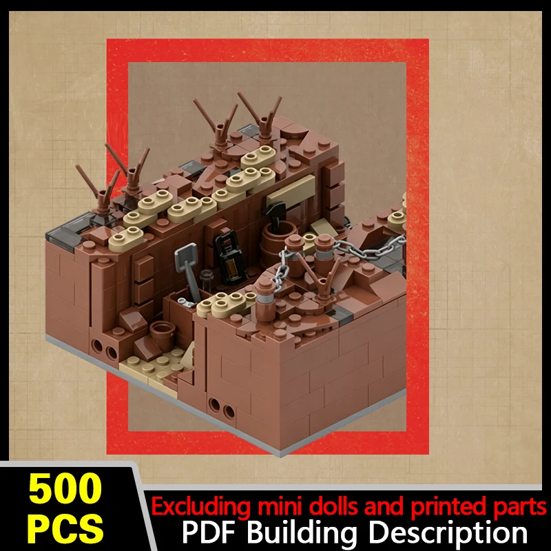 Military Front‑Line Trench Model MOC Building Bricks War Equipment Style Modular Technology Gifts Holiday Assemble Toys Suit