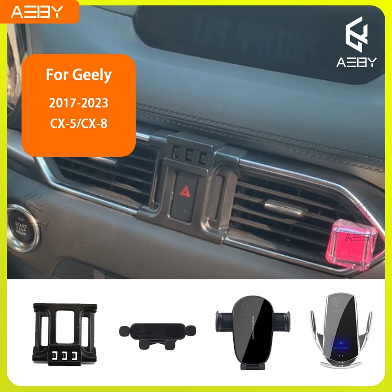 Für Geely CX 5 8 2017-2023 Handyhalterung Auto-Mobiltelefon-Halterung Spezielle Fixierte Halterung Basis Kabellose Ladestation Innenraum