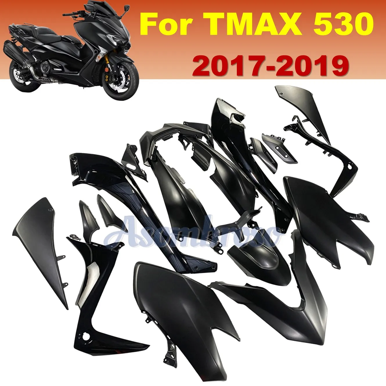Complete Motorcycle Shell Kit Fit For Yamaha XP530 TMAX 530 17 18 19 Full Injection Molded Fairing Set