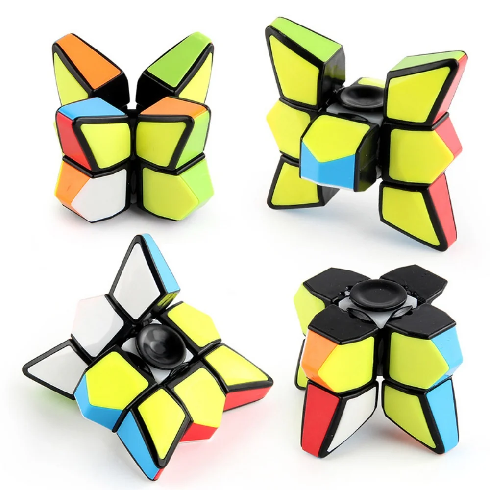 FanXin 133 Magic Cube Windmill 1x3x3 Puzzle Professional Speed Cube Fingertip Gyro Twist Anti-stress Toys