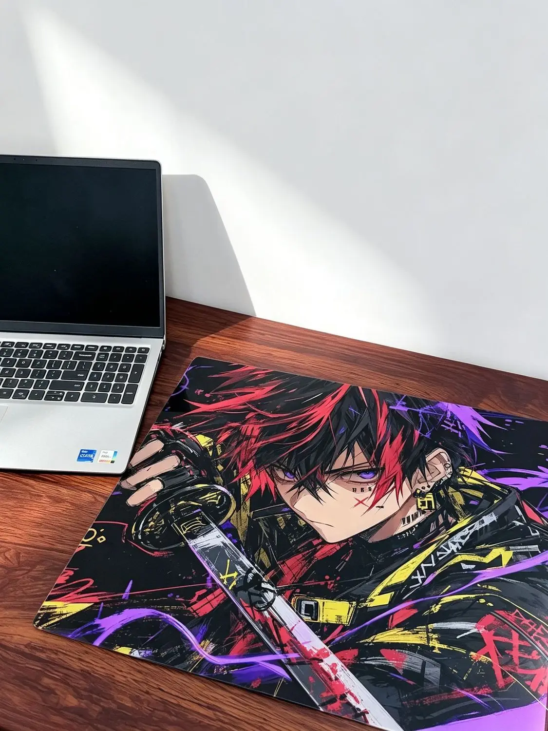 Tempering Upgrade Minimalist Micro Etching Gaming Mouse Pad Frosted Desk Tempered Glass Mouse Pad E-Sports Table Mouse Pad