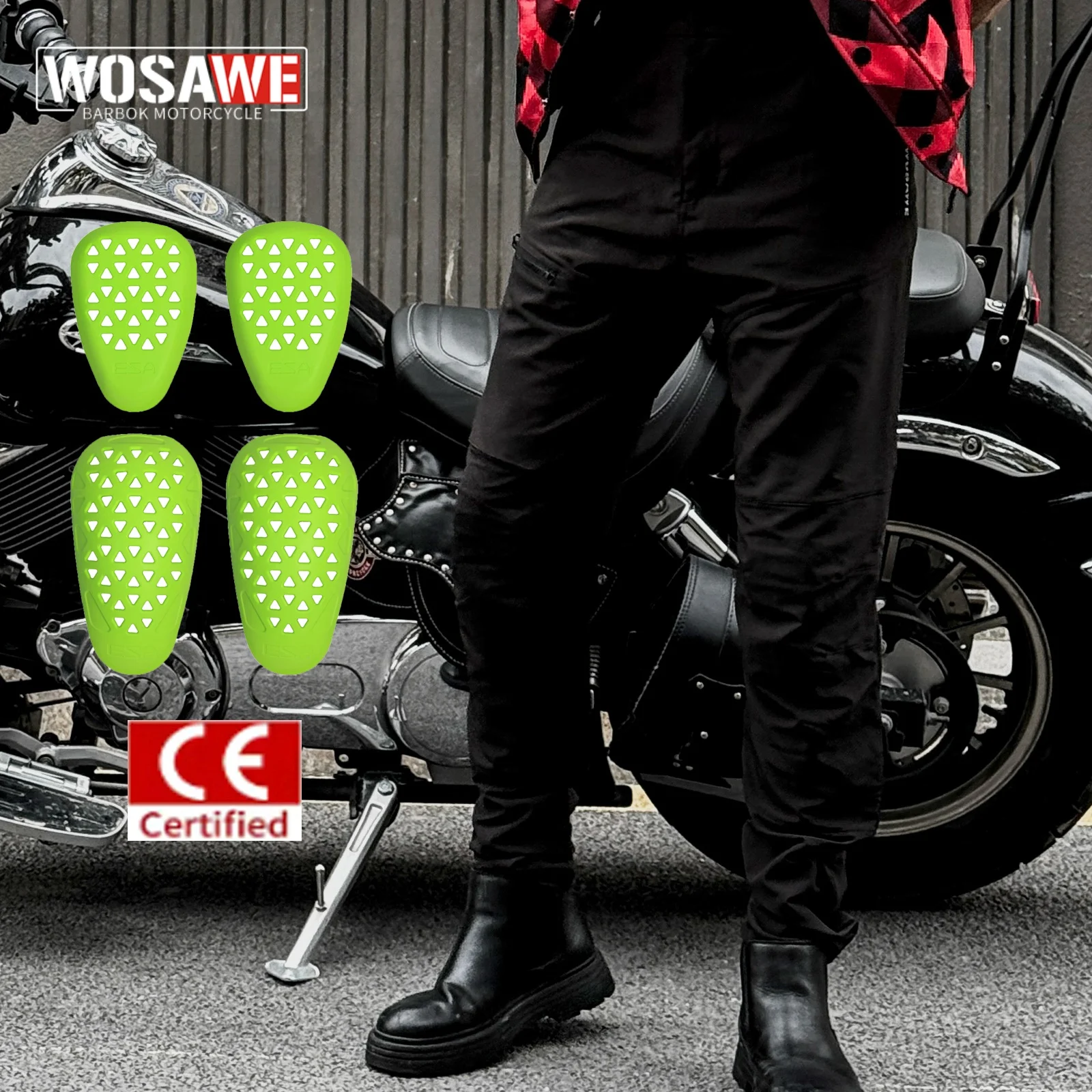 

WOSAWE дышащие брюки для езды на мотоцикле, устойчивые к падениям, светоотражающие защитные экипировки для мотокросса, мотоциклетные бронебрюки