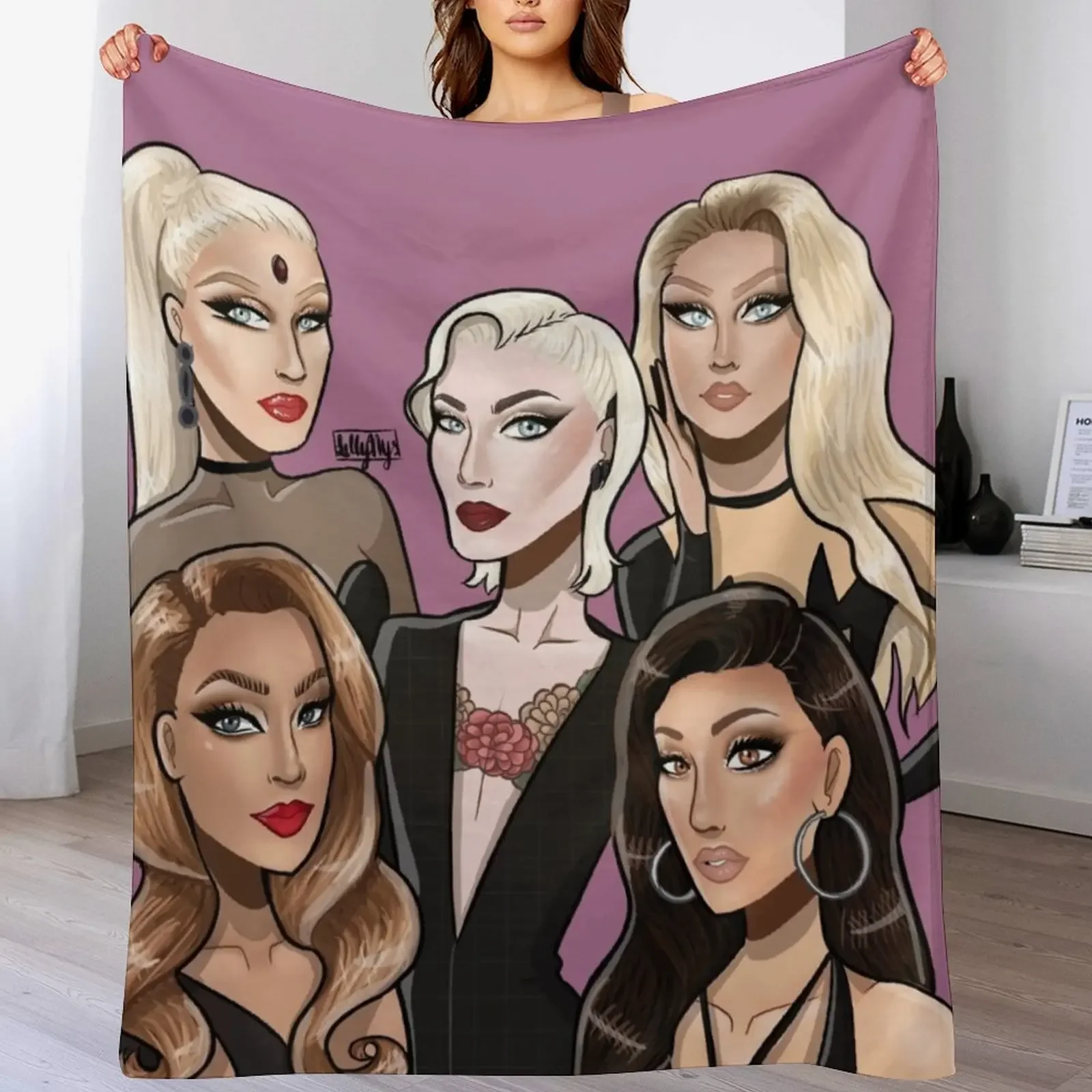 Look Queens 2 Throw Blanket Soft Warm Blanket Gift for Grandparents