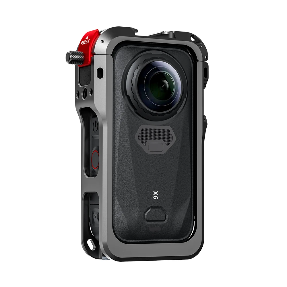 Aluminum Alloy Protective Cage For Insta360 X6 Action Camera, Anti-collision Expand Frame with Len Cover Camera Accessories