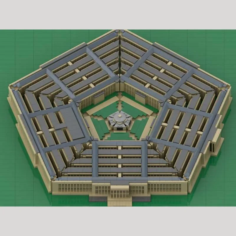 Moc Street View Gebäude Modell Ziegel Fünfeck Technologie Modulare Bausteine Geschenk Weihnachten Spielzeug DIY Set Montage