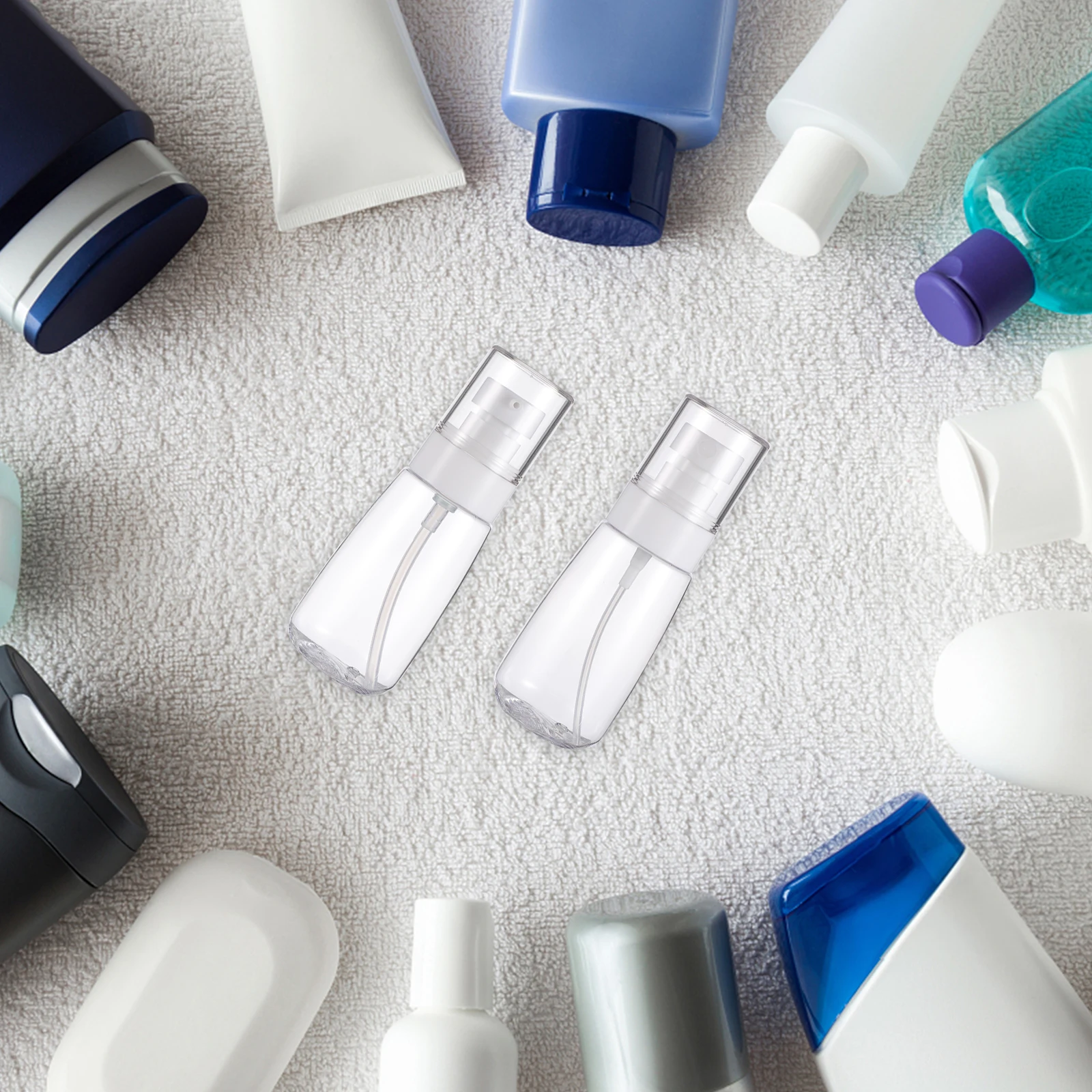 

6PCS Portable PETG PP Spray Leak Proof Travel Containers for Toiletries Empty Lotion Dispensing Bottles Safe