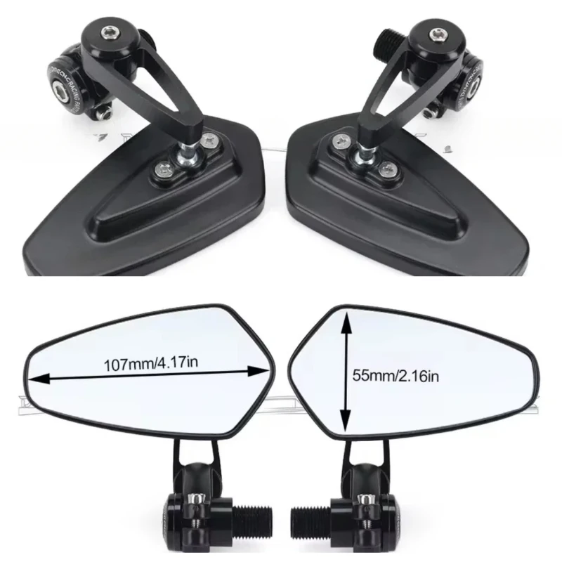 Handlebar End Mirror For YAMAHA MT07 MT09 MT10 SP XSR 700 900 Left Right Side Rotation FZ07 XSR700 MT10SP Motorcycle Accessories