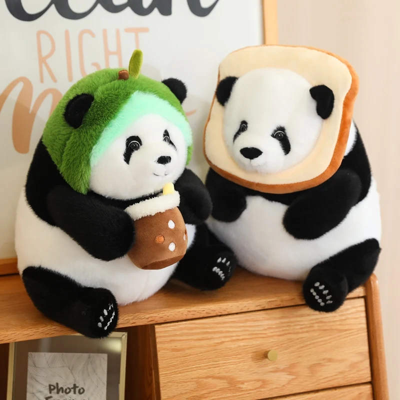 Kawaii Panda Pluszowa Zabawka Urocza Gigantyczna Panda Obróć Dinozaur Królik Jednorożec Wypchana Lalka Miękka Kreskówka Zwierzę Prezent Urodzinowy