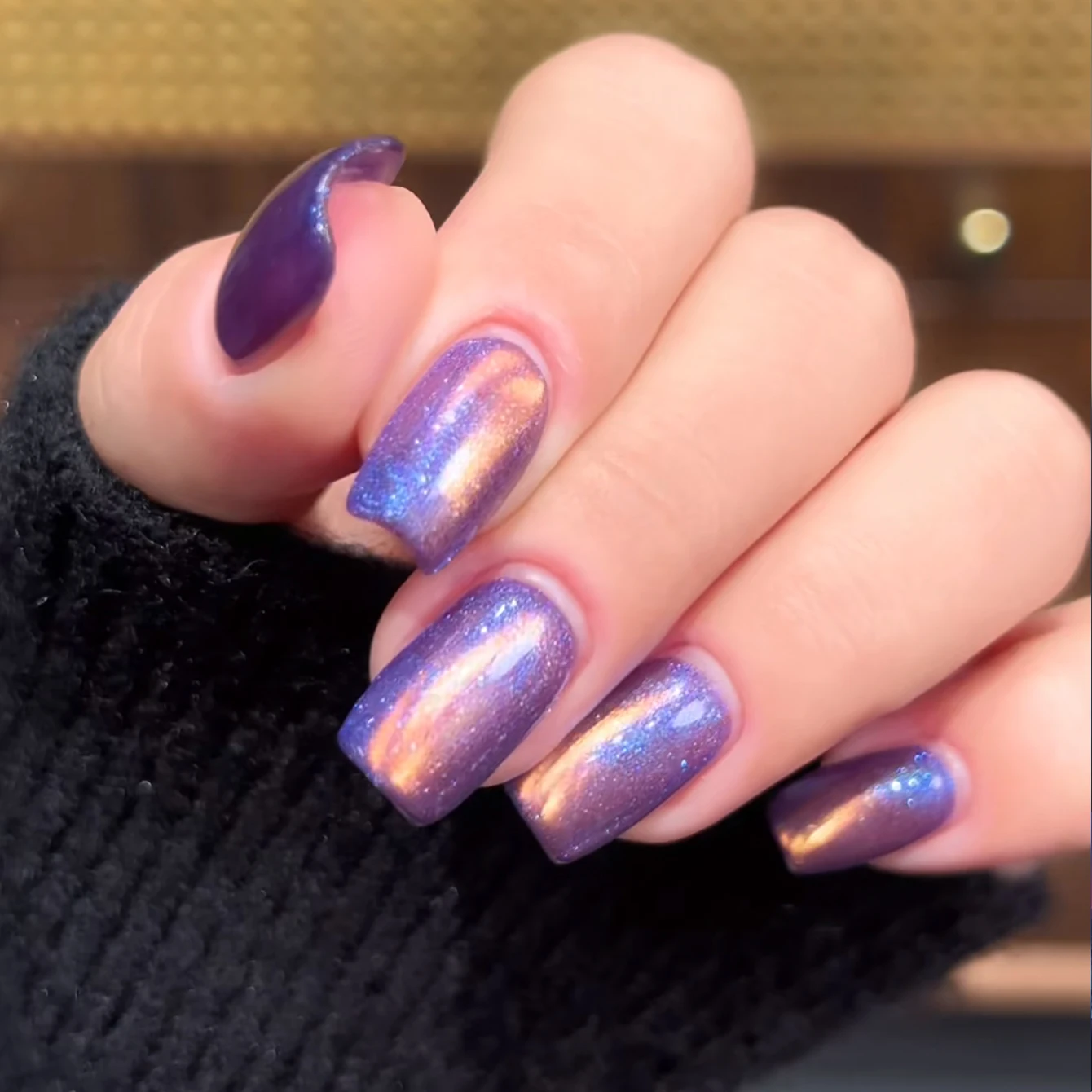 MIANEL Orion Nebula Cat Eye Gel Nail Polish Sparkling Crystal Shimmer Blue Purple Gold 2026 Spring/Summer Unique Special